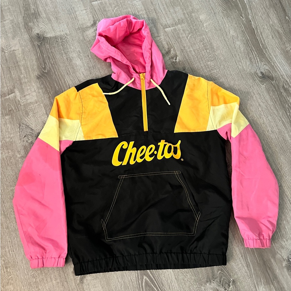 Cheetos Pullover jacket hooded and zipper Small Unique
